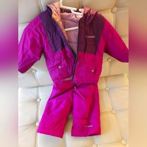 Columbia Coat & Snowpants. Reversible Coat. Size 12-18 months
